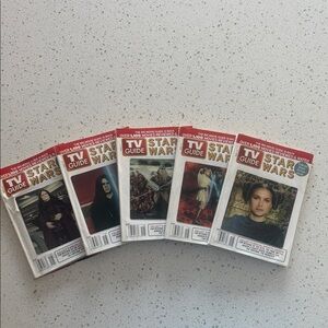 Star Wars TV Guide Set - Red, White, Black Covers